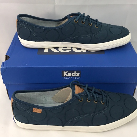 Keds circle jacquard 7.5 dark teal shoes - Picture 2 of 6